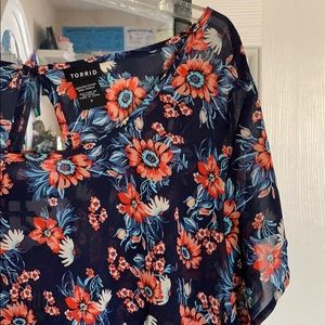 torrid Tops - Torrid- Floral Blouse torrid Tops - Torrid- Floral Blouse